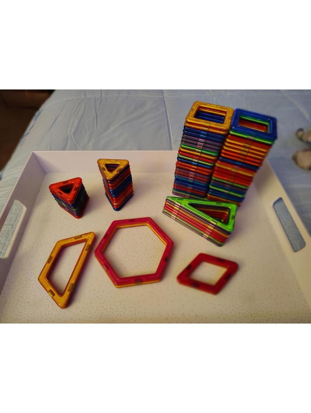 Magformers Magnetic Building Tiles Lot of 80+ Pieces